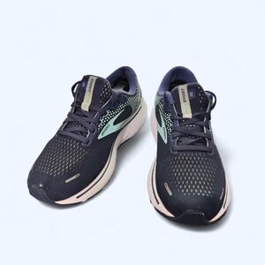 Brooks Ghost 14 Running Shoes Sz 7.5 W Blue Athletic Trainer Gym Athleisure Walk